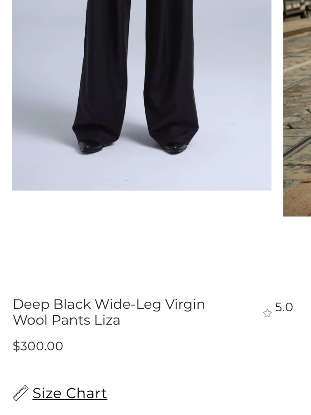 Etna Shirts Deep Black Wide Leg Virgin Wool Pants Pleated Size Large Like New - Picture 5 of 15